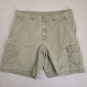 Columbia Shorts Mens 37‎ Green Cargo Hiking Outdoor Casual Cotton